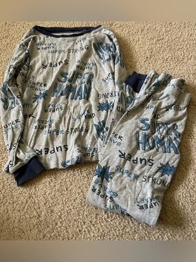 Carter's Boys Super human Pajama set Snug Fit size 10
